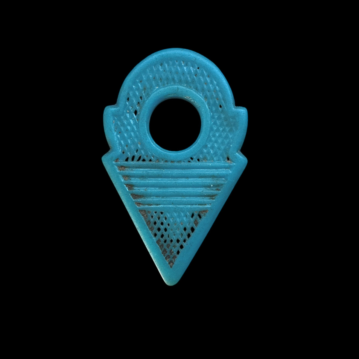 Antique Glass Talhakimt Tanfouk Pendants from the Sahara - Rita Okrent Collection (P764)