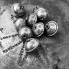 Medium Sized Moroccan Handmade Berber Silver Metal Beads - Rita Okrent Collection (NP022m)