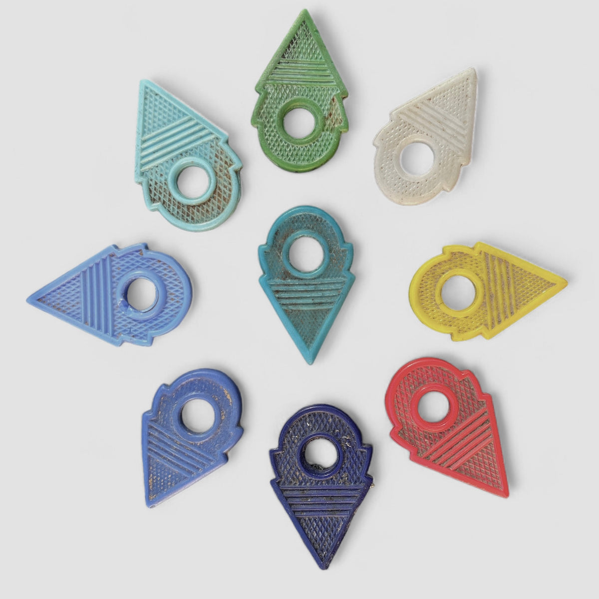 Antique Glass Talhakimt Tanfouk Pendants from the Sahara - Rita Okrent Collection (P764)