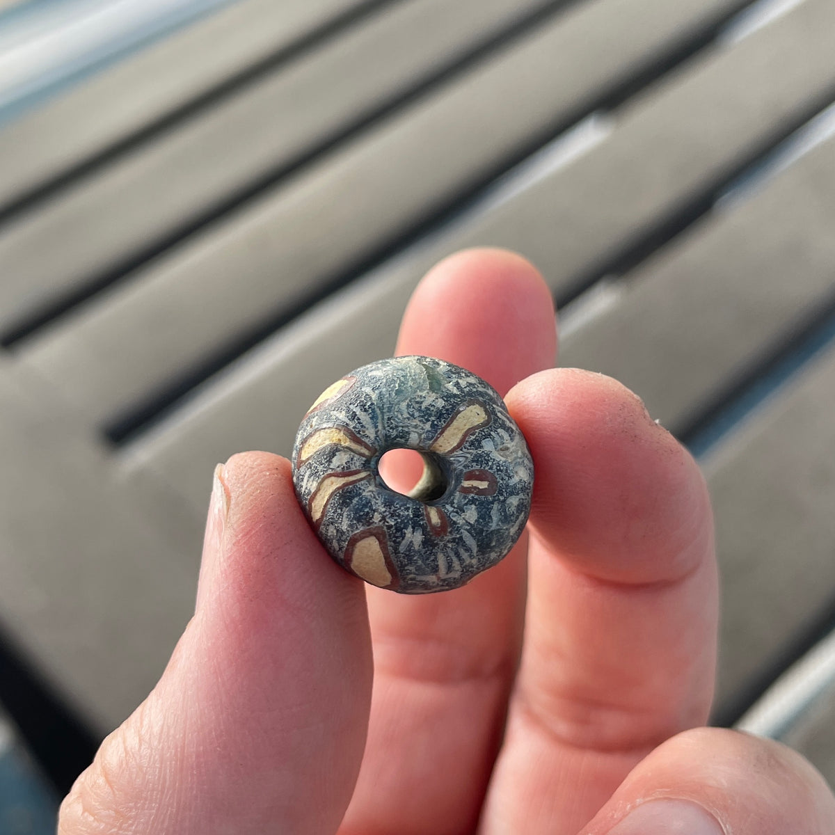 Ancient Jatim bead, Indonesia -  Rita Okrent Collection (AG019b)