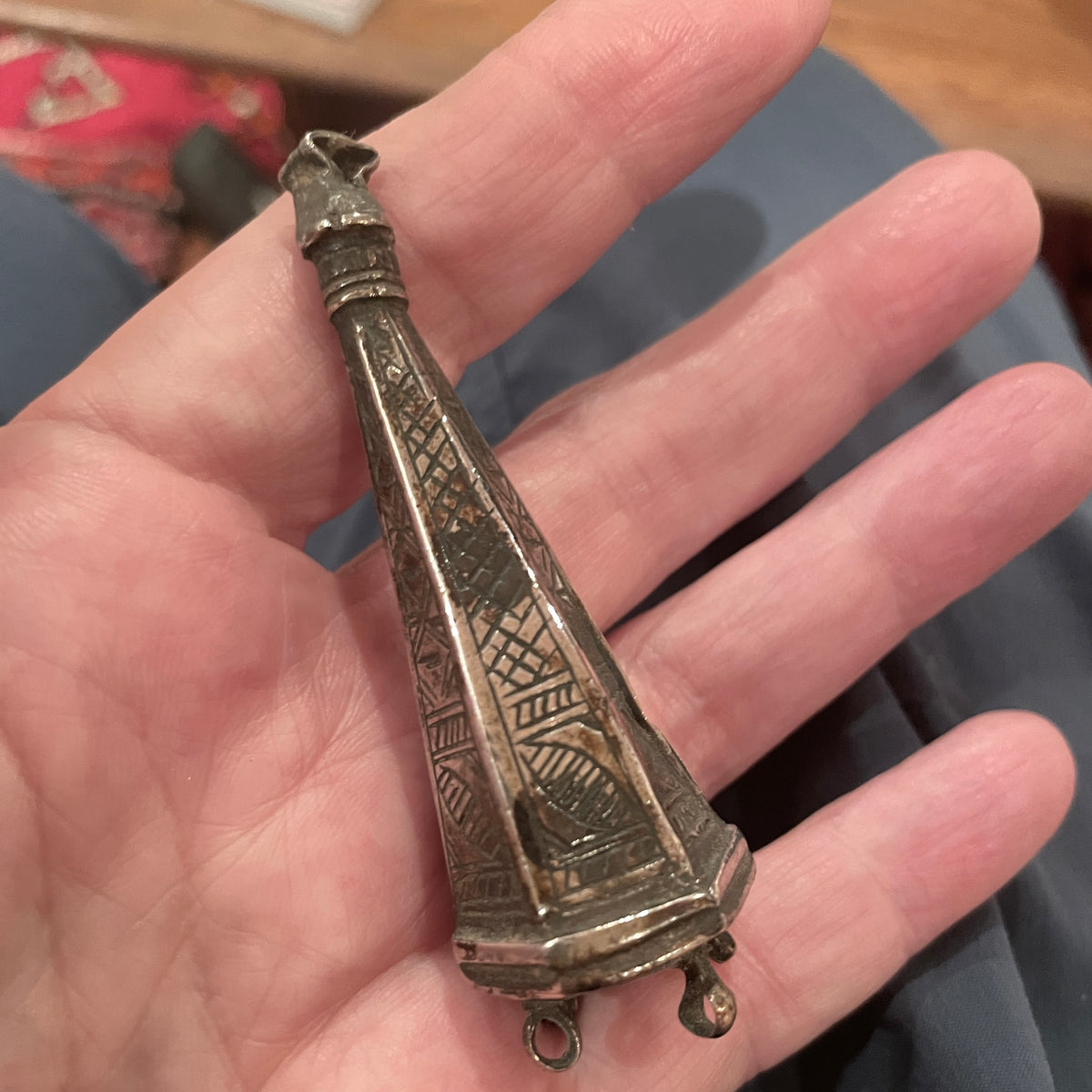 Choice of Berber Silver Perfume Amulets, Morocco - Rita Okrent Collection (P635ef)
