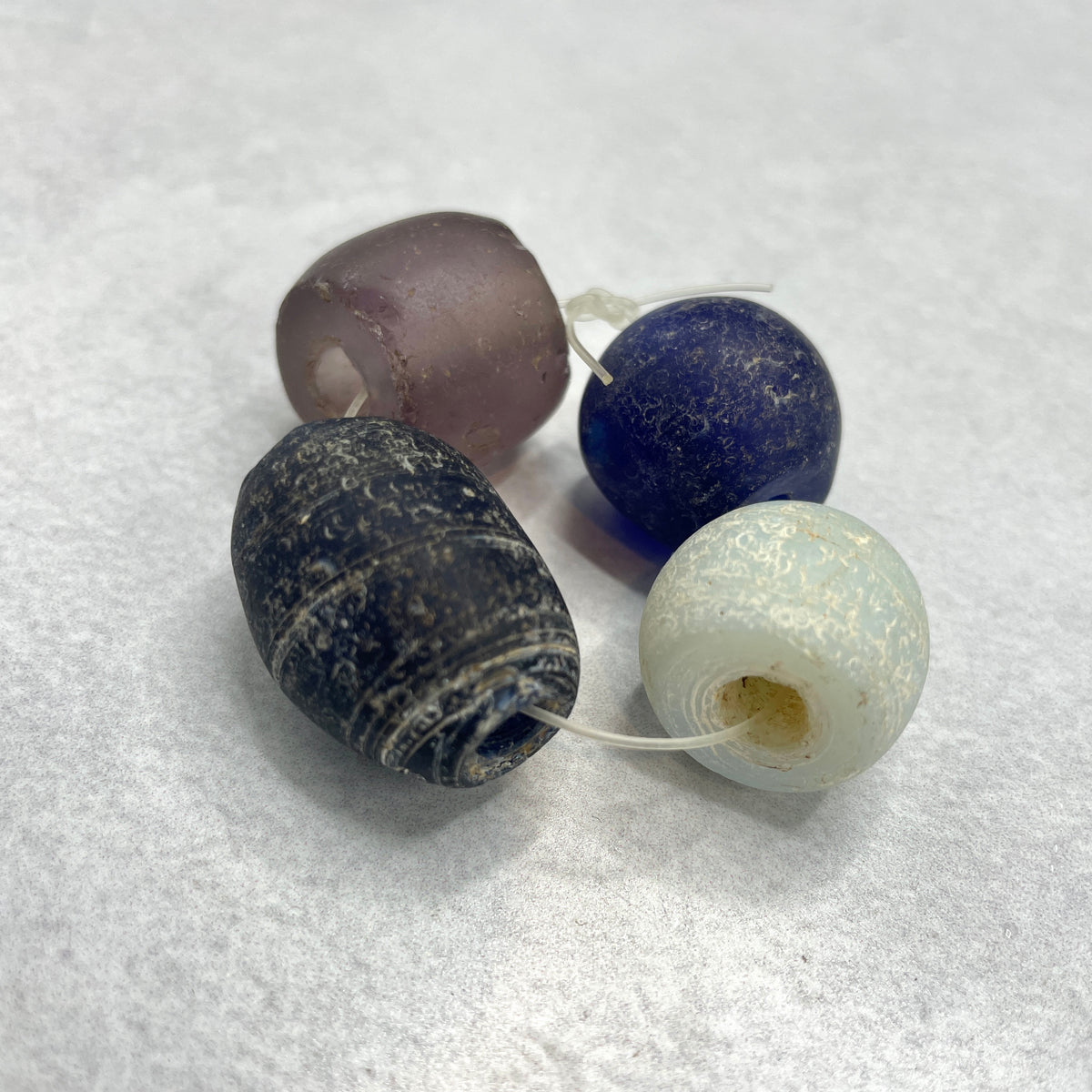 Short Strands of Antique European Glass Beads from the African Trade - Rita Okrent Collection (AT0587)