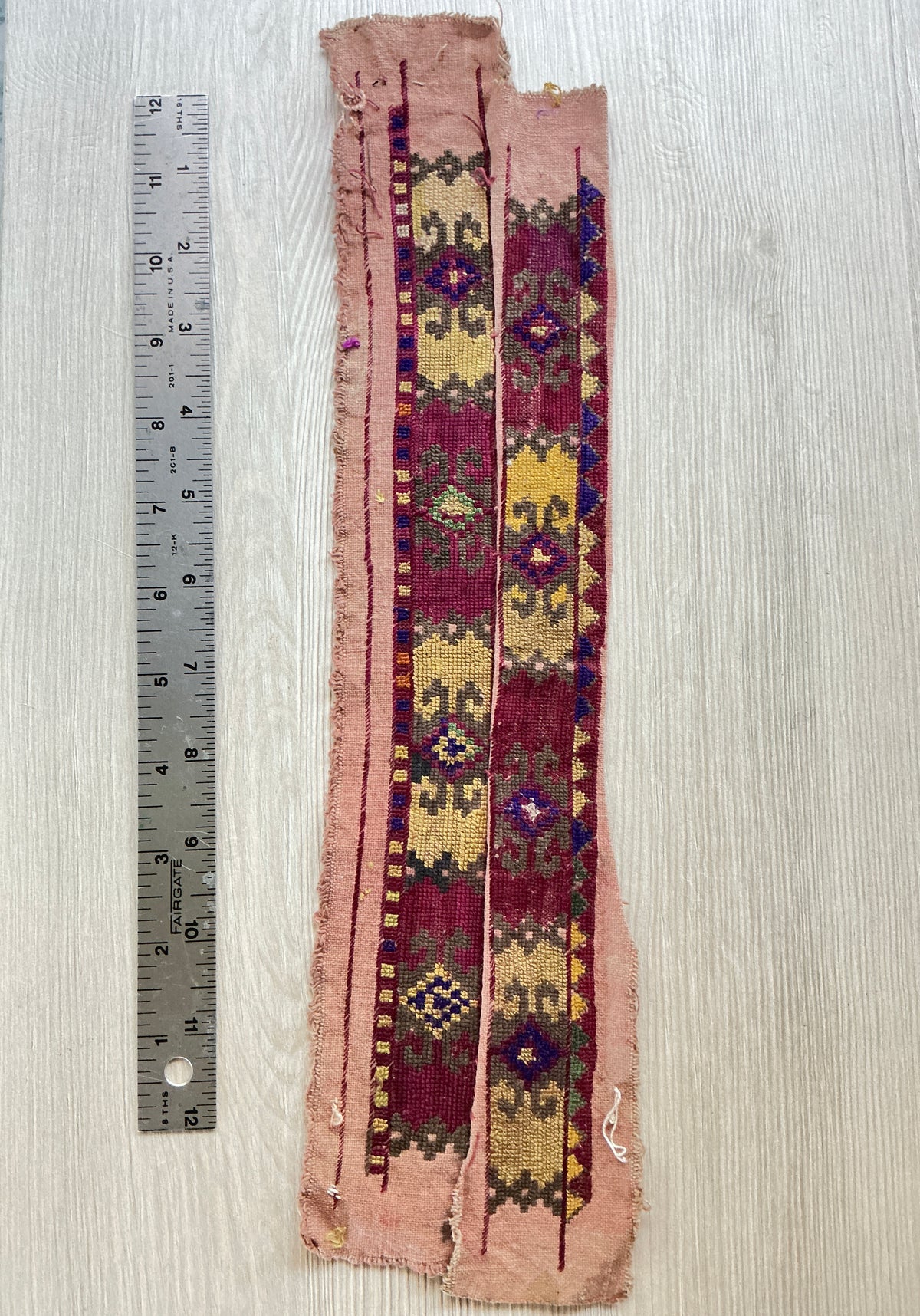 Antique Silk-Embroidered Dowry Cuffs, Afghanistan - Rita Okrent Collection (AA339)