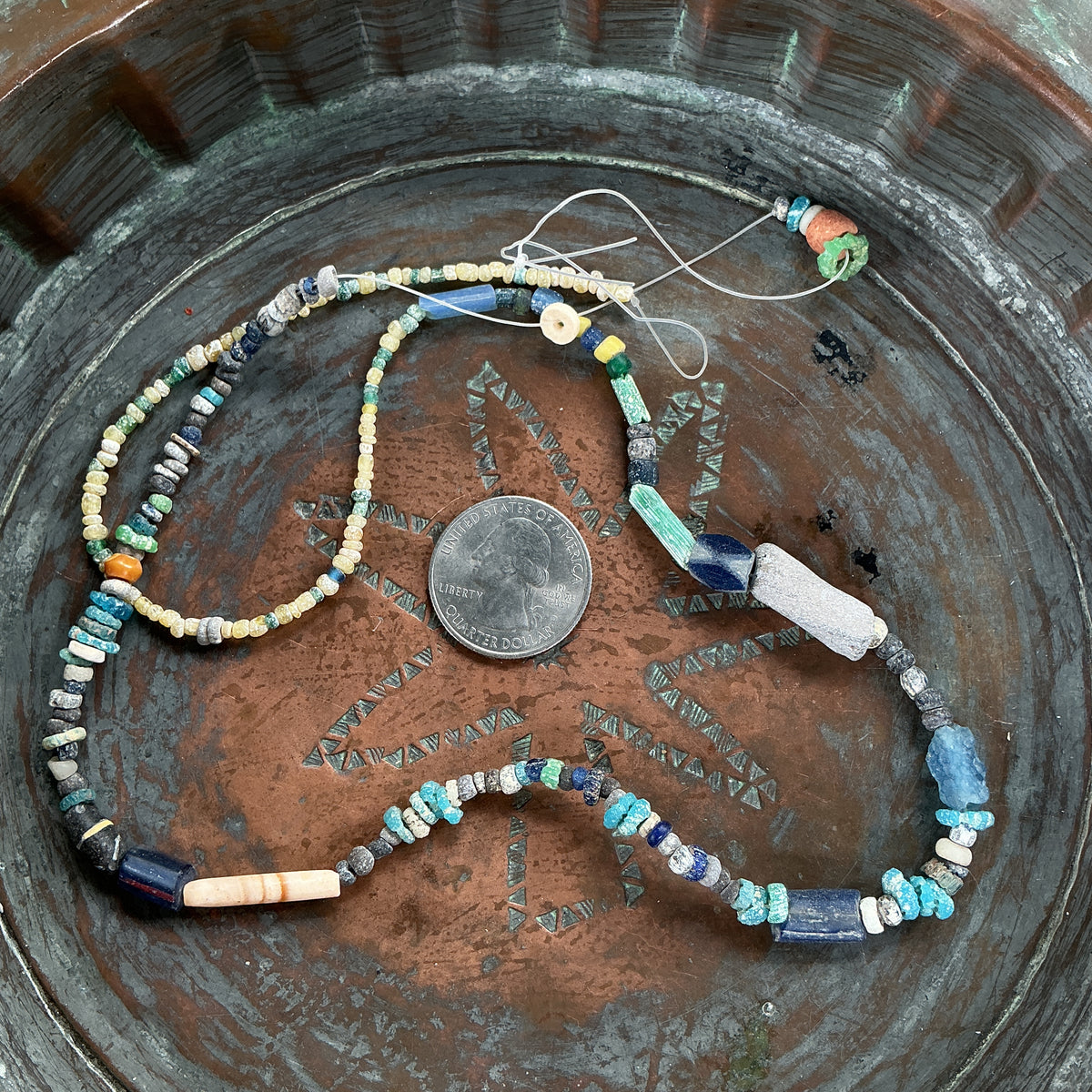 Grab Bag Strands of Mixed Ancient Indo-Pacific Nila Beads - Rita Okrent Collection (AT0698)