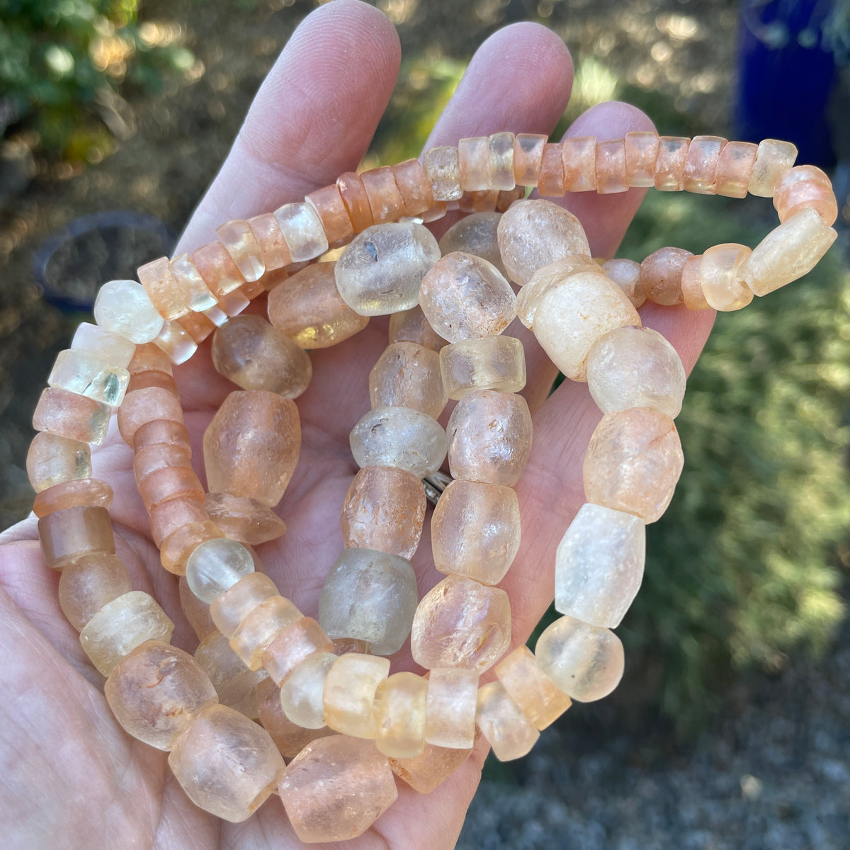 Ancient Carved Rock Crystal Beads, Mali - Rita Okrent Collection (S618)