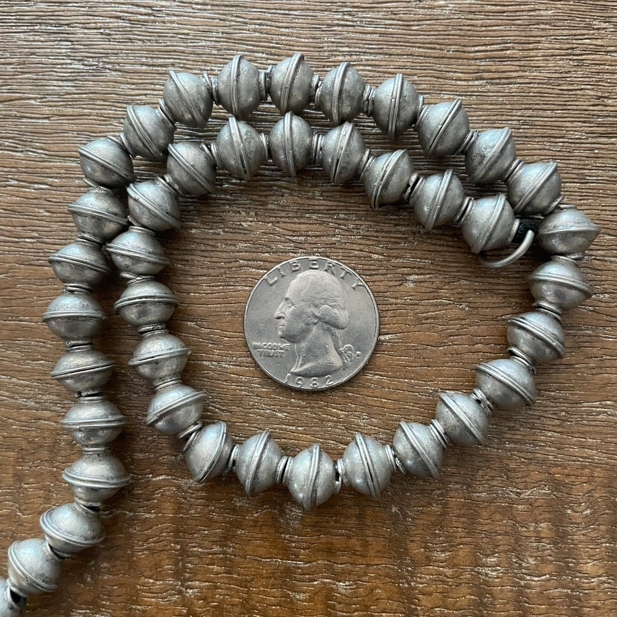 Moroccan Handmade Berber Silver Metal Beads - Rita Okrent Collection (NP022)