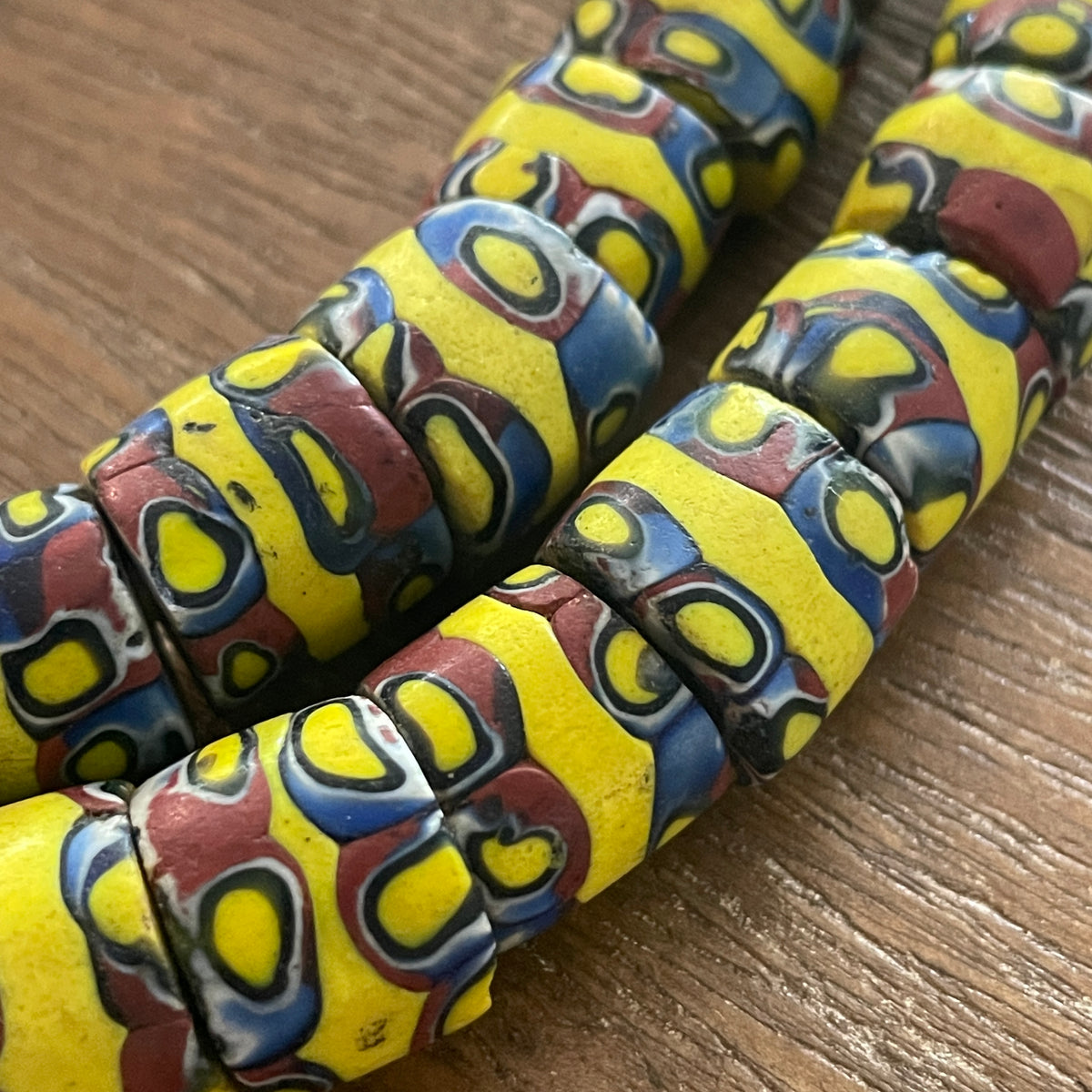 Antique Matched Venetian Glass Millefiori Trade Beads -  Rita Okrent Collection (AT1294)
