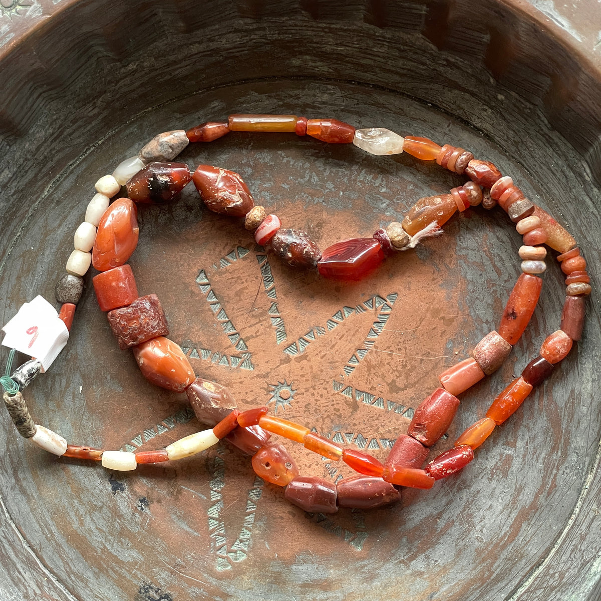 Antique Carnelian and Agate Bead Strand from the African Trade - Rita Okrent Collection (S356)