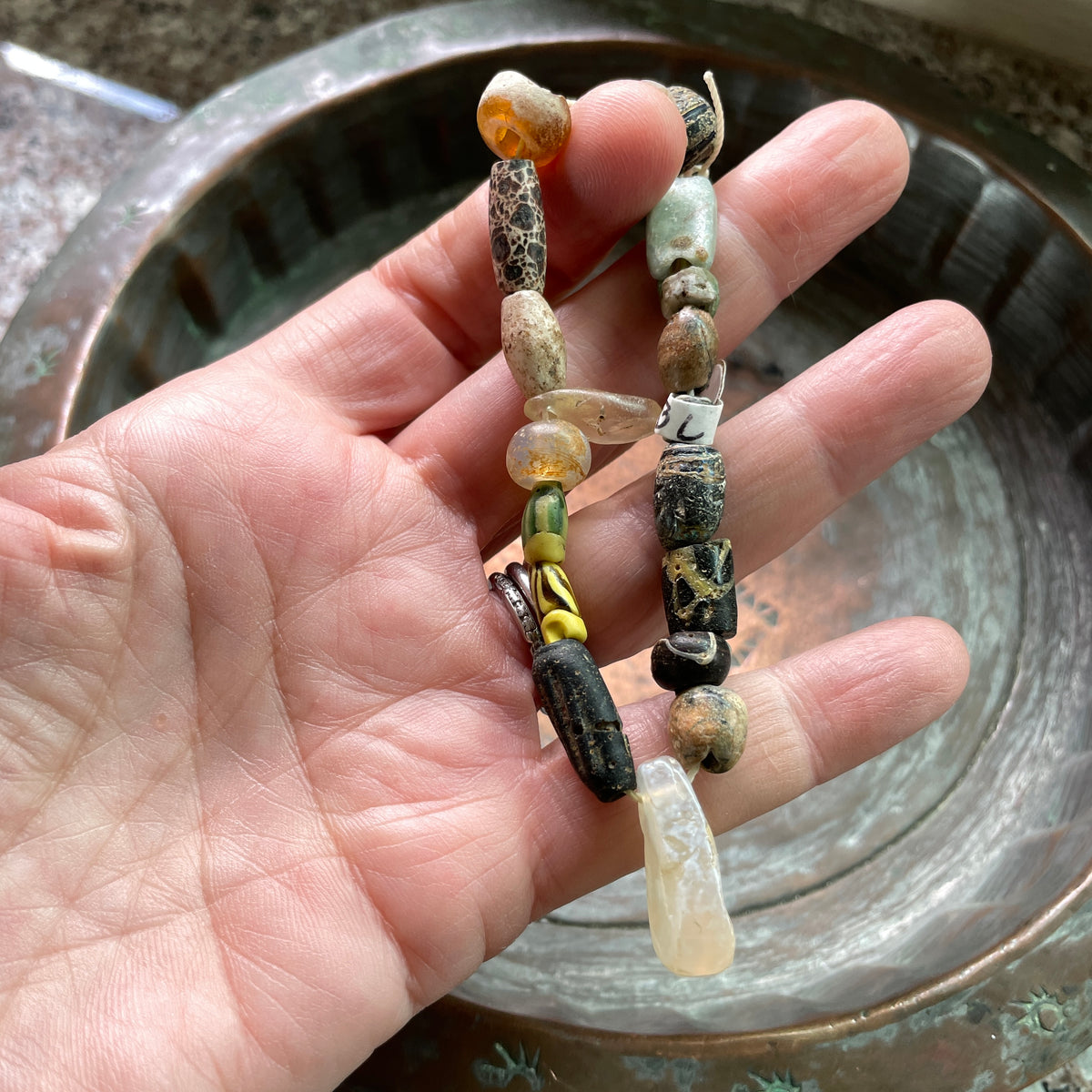 Ancient Beads from Mali and Roman Period Glass beads from the Middle East - Rita Okrent Collection (C303b)