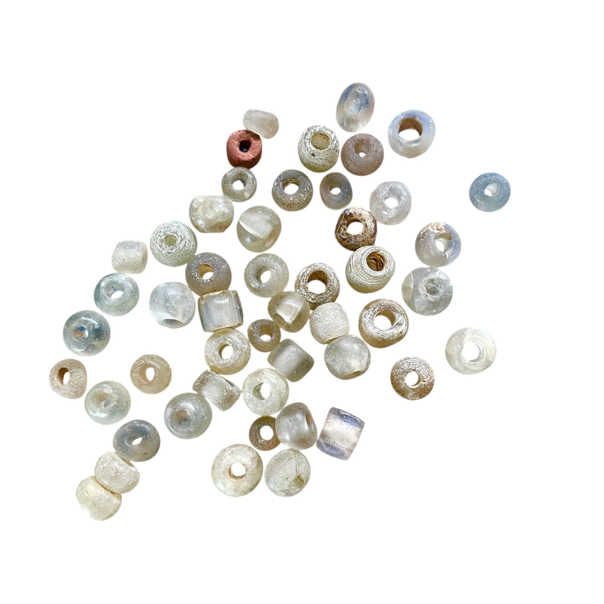 Group of 45 Loose Antique Dutch Dogon Glass Beads - Rita Okrent Collection (AT1999)