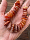 Short Strands of Neolithic Red Carnelian Agate Stone Beads, Mauritania - Rita Okrent Collection (S493)