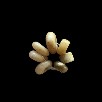 Short Strand of 7 Neolithic Agate Beads from the Sahel - Rita Okrent Collection (S450b)