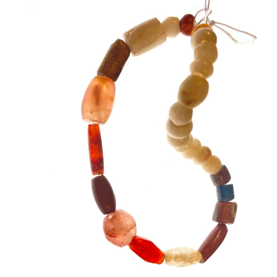 Choice of 2 Short Strands of Antique Mixed Stone Beads  - Rita Okrent Collection (S529)