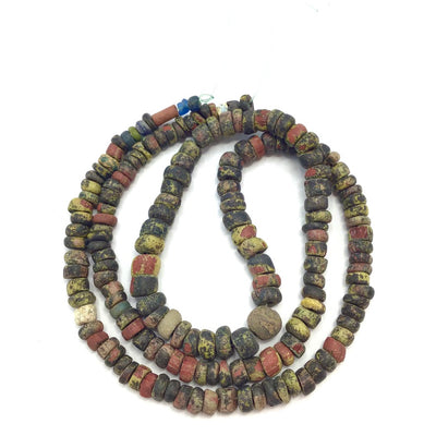 24 Inch Strand Rare Mix Ancient Glass Nila Beads, Mali - Rita Okrent Collection (AT0663b)