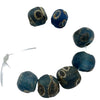 Short Strand of 7 Ancient Multi-Eye Islamic Glass Evil Eye Beads from the Sahel - Rita Okrent Collection (AG301)