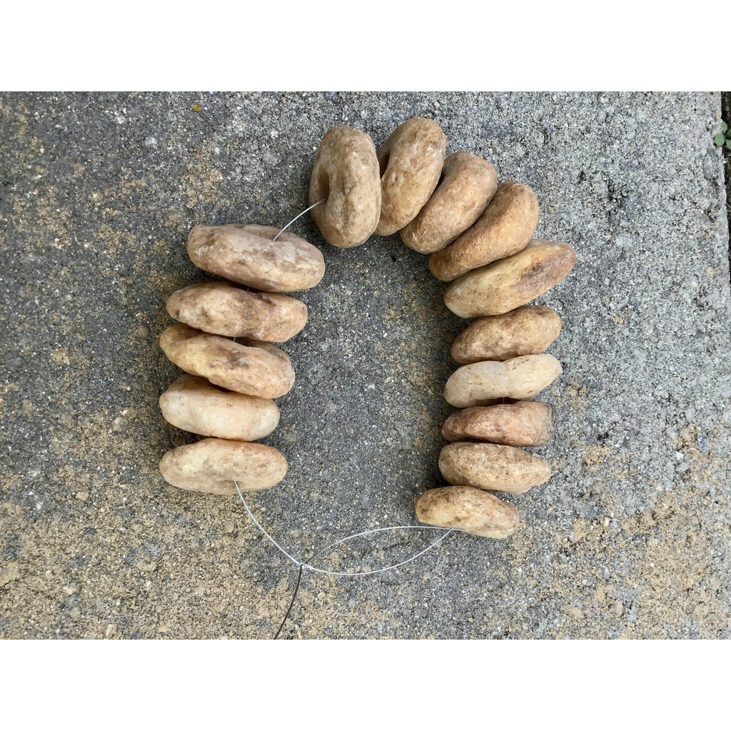 Short Strand of 15 Neolithic Agate Beads from the Sahel - Rita Okrent Collection (S450)