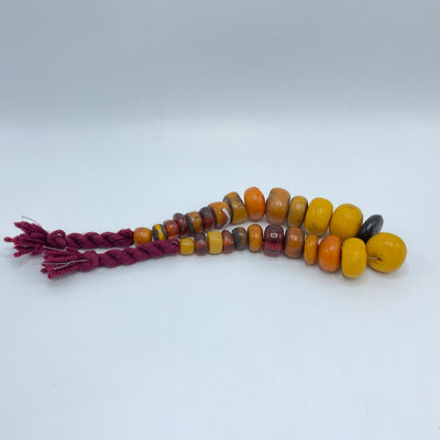 Superb Graduated Faux African Amber Resin Beads from Morocco - Rita Okrent Collection (AT1360)