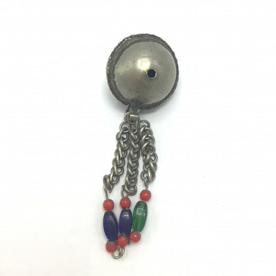 High Atlas Beads with Hanging Loops, Chains and Suspended Beads, from Morocco - Rita Okrent Collection (ANT491)