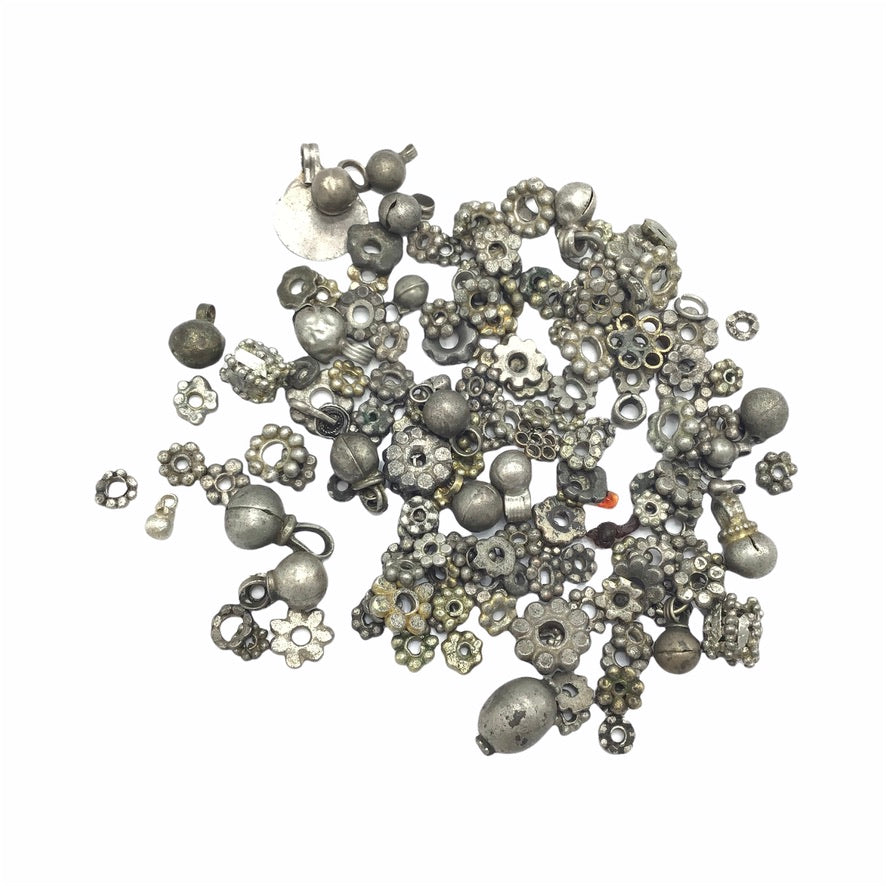 Group of Yemeni Silver Jewelry Elements - Rita Okrent Collection (ANT777)