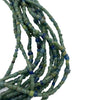 Very Long Strand of Green and Blue Ancient Glass Nila Beads from Mali - Rita Okrent Collection (AT1850)