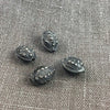 Set of 4 Tiny Mauritanian Silver Handmade Aggrab al Fadda Beads, Imperfect Condition - Rita Okrent Collection (ANT459)