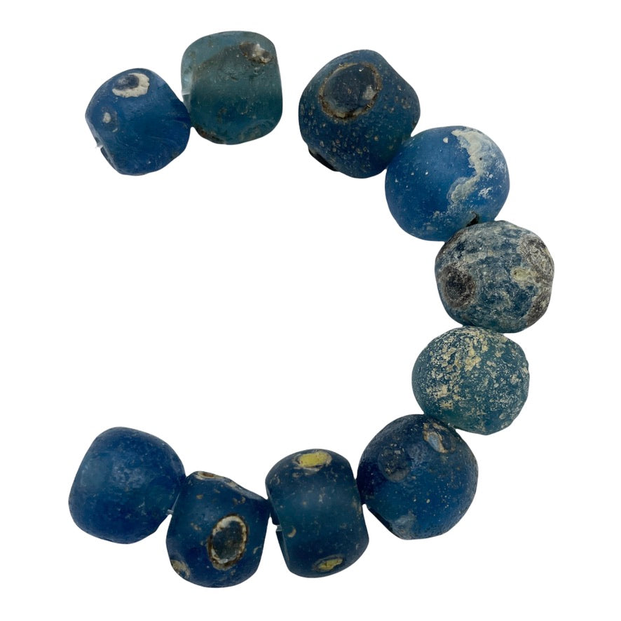 Choice of Short Strands of Ancient Multi-Eye Islamic Glass Evil Eye Beads from West Africa - Rita Okrent Collection (AG310)