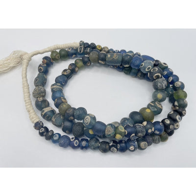 100 Bead Long Strand of Mixed Early Islamic Glass Eye Beads - Rita Okrent Collection (AG229)