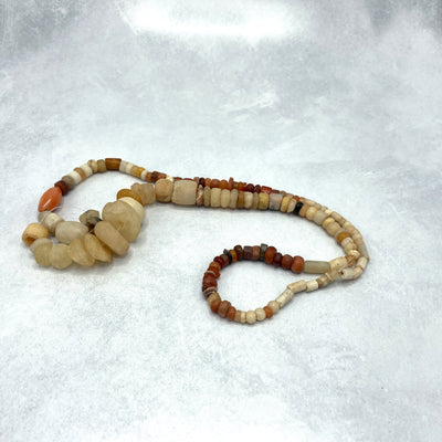Mixed Ancient and Neolithic Stone Beads Strand, West Africa - Rita Okrent Collection (S668b)