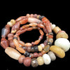 Mixed Carnelian, Agate and Faux Amber Beads from the African Trade - Rita Okrent Collection (S587)