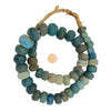 African Antique Teal Blue Hebron Beads, Sudan - Rita Okrent Collection (AT0608t)