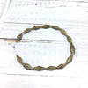 Strand of 14 Gilded / Silver Granulated Bicone Beads from Mauritania, Missing Some Granulation - Rita Okrent Collection (ANT540b)