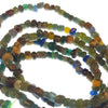 Green and Blue Mixed Colors Ancient Glass Nila Beads, West Africa - Rita Okrent Collection (AT0897)