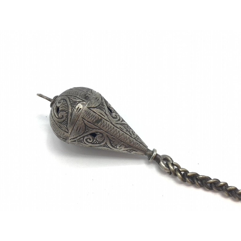 A Hallmarked Antique Silver Perfume Amulet from Marrakech - Rita Okrent Collection (P625)