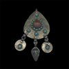 Vintage Teardrop Shaped Silver Focal Pendant, with Dangles and Star of David - Rita Okrent Collection (P933)