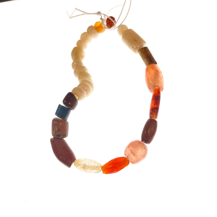 Choice of 2 Short Strands of Antique Mixed Stone Beads  - Rita Okrent Collection (S529)