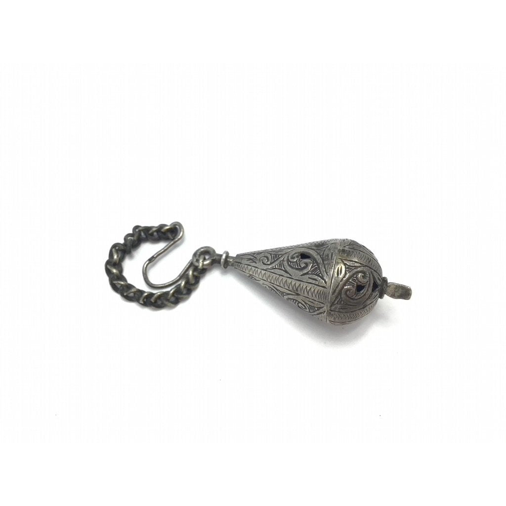 A Hallmarked Antique Silver Perfume Amulet from Marrakech - Rita Okrent Collection (P625)