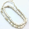 White Glossy Goomba Porcelain Tube Beads from the African Trade - Rita Okrent Collection (AT0876)