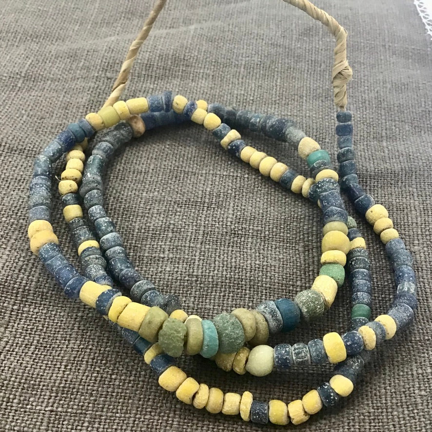 Mixed Ancient Glass Nila Bead Strands, Mali - Rita Okrent Collection (AT0784)