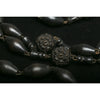 Antique French Monk Belt Rosary, Black with Carved Beads - Rita Okrent Collection (ANT487)