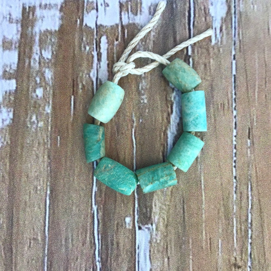 Choice of Short Strands of Antique Amazonite Beads from Mauritania - Rita Okrent Collection (S676)