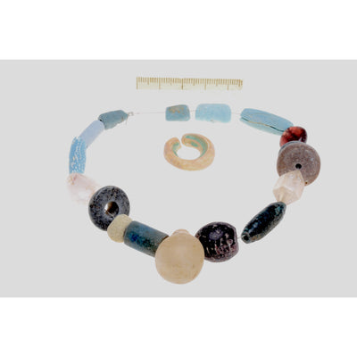 Glass, Stone and Faience Beads circa 2000 BCE, Middle East - Rita Okrent Collection (AN131a)