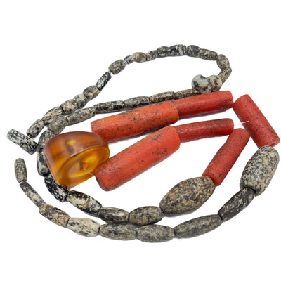 Granite, Faux Coral and Faux Amber Mix - Rita Okrent Collection (ANT358)