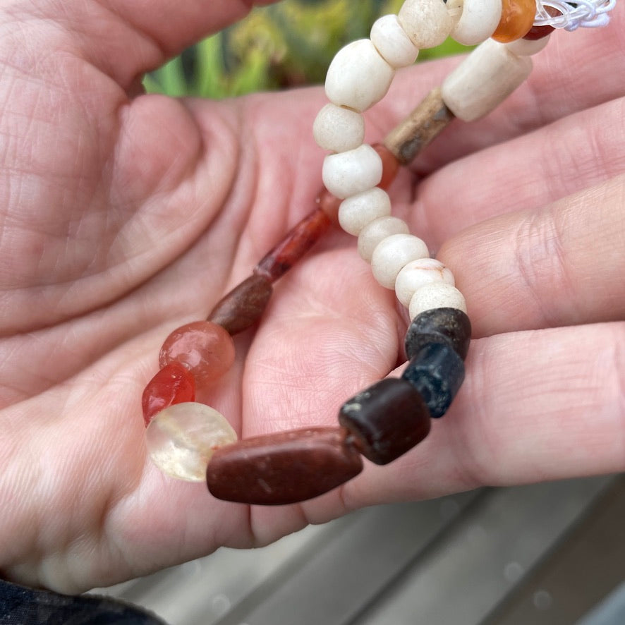 Choice of 2 Short Strands of Antique Mixed Stone Beads  - Rita Okrent Collection (S529)