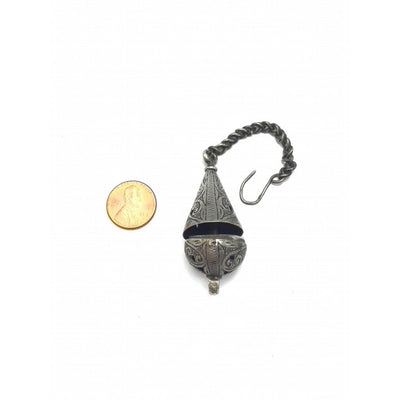 A Hallmarked Antique Silver Perfume Amulet from Marrakech - Rita Okrent Collection (P625)