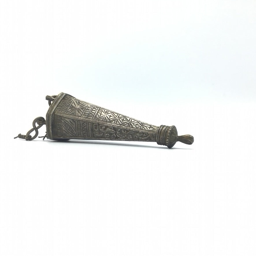 Hanging Berber Silver Perfume Amulet, with Dangles, Morocco - Rita Okrent Collection (P635c)