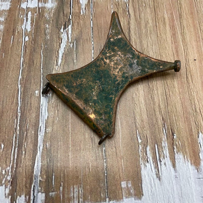 Copper and Silver Etched Tuareg Tcherot Amulet, Mauritania - Rita Okrent Collection (P873)