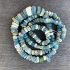 Blue and White Excavated Ancient Glass Medium Sized Nila Beads, Mali - Rita Okrent Collection (AT0633)