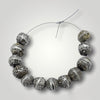 Short Strand Lovely Worn Small Mauritanian Silver Beads - Rita Okrent Collection (ANT598)