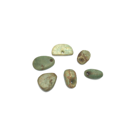 Group of 6 Ancient Amazonite Stone Pendants from Mauritania - Rita Okrent Collection (S407)