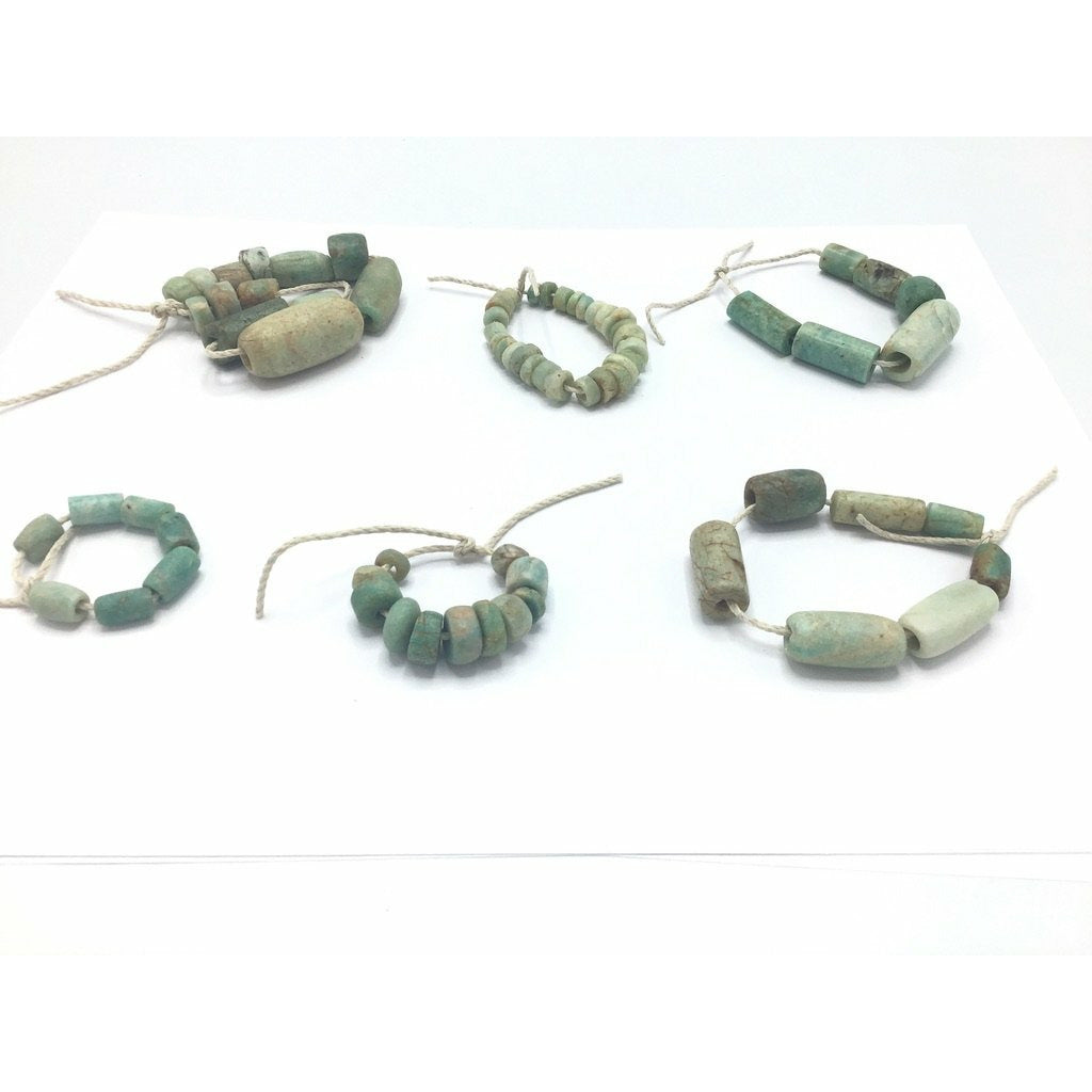 Choice of Short Strands of Antique Amazonite Beads from Mauritania - Rita Okrent Collection (S676)